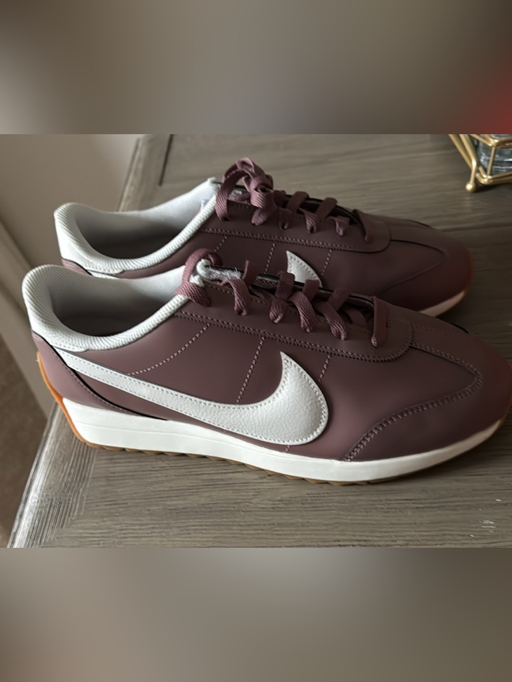 Nike Platform Sneakers - Mauve and White